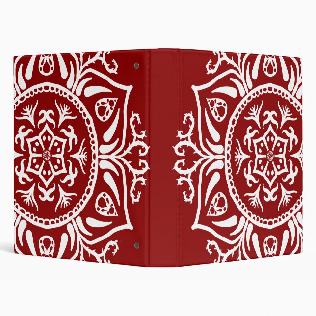 Raspberry Mandala Binder (Background)
