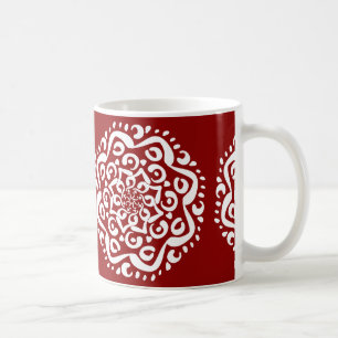 Raspberry Mandala Coffee Mug
