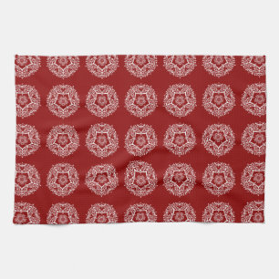 Raspberry Mandala Kitchen Towel