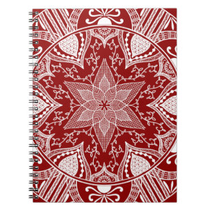 Raspberry Mandala Notebook