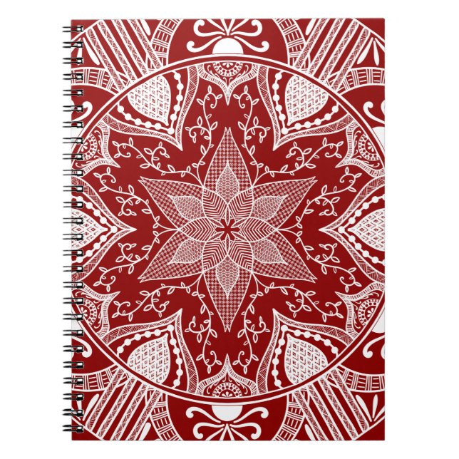 Raspberry Mandala Notebook (Front)