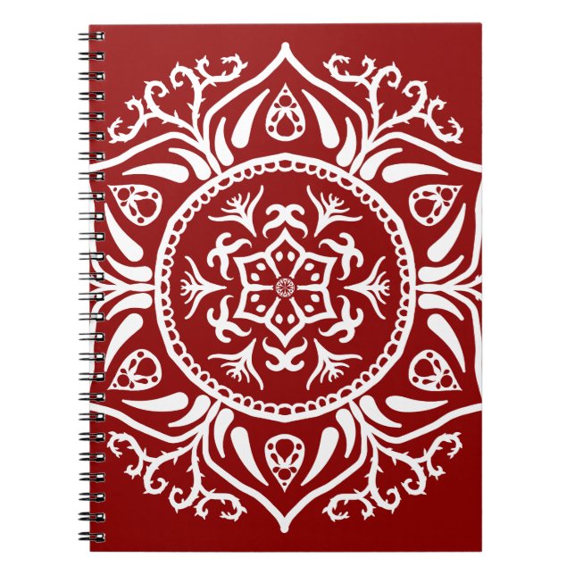Raspberry Mandala Notebook (Front)