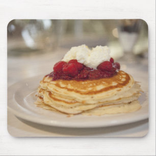 Raspberry pancakes mouse pad