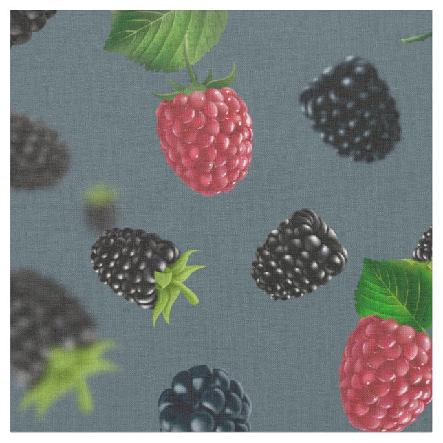 Raspberry Pattern 2 Fabric (Close Up)