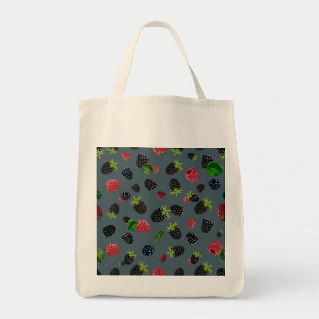 Raspberry Pattern 2 Tote Bag (Front)