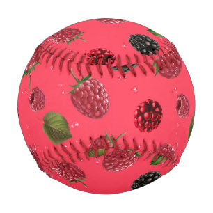 Raspberry Pattern Baseball