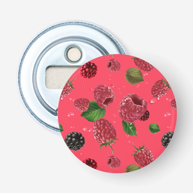 Raspberry Pattern Bottle Opener (Front)