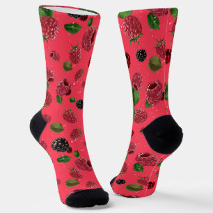 Raspberry Pattern Socks