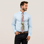 Raspberry Peacock Wedding Tie<br><div class="desc">Raspberry Pinkish Purple Peacock Wedding with as pale yellow background but you can choose any color background by clicking the customize button.</div>