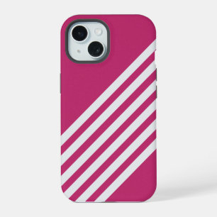 Raspberry Pink Square iPhone 15 Case