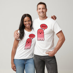 Raspberry Red Boo Ghost T-Shirt
