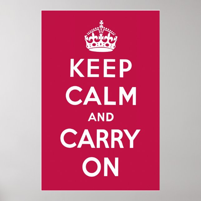 Raspberry Red Poster (Front)