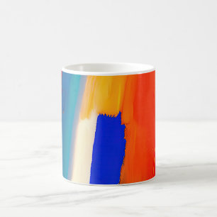 "Raspberry Rhapsody" Abstract Art Coffee Mug