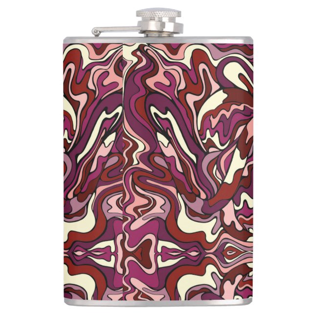 Raspberry Ripple Hip Flask (Front)