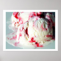 Raspberry ripple ice cream