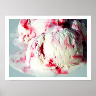 Raspberry ripple ice cream poster
