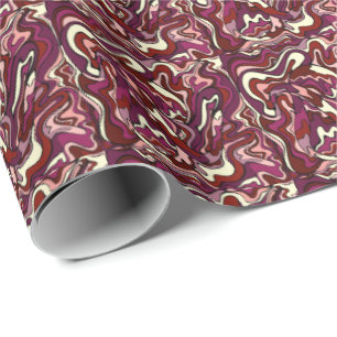 Raspberry Ripple Wrapping Paper