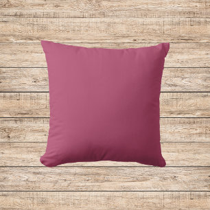 Raspberry Rose Solid Colour Throw Pillow
