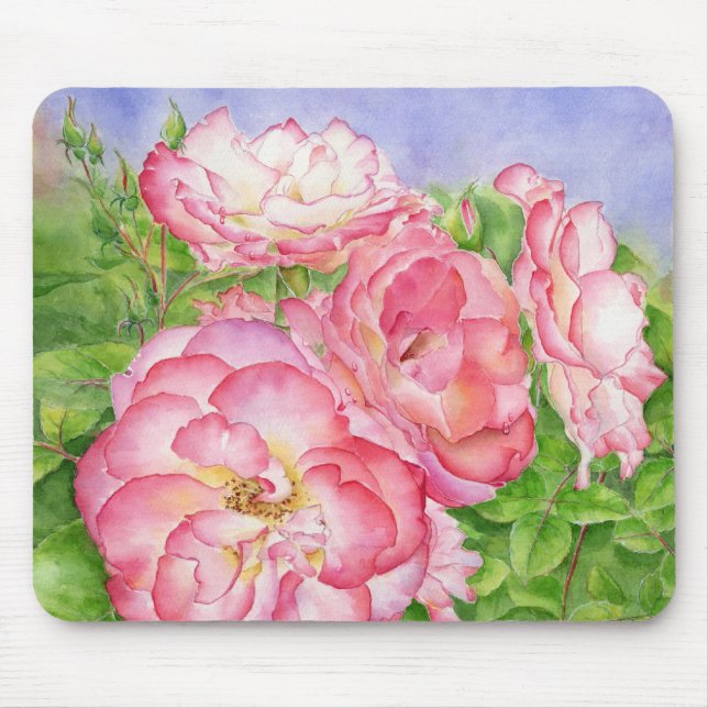 Raspberry Ruffles Mouse Pad (Front)