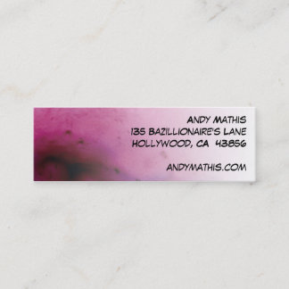 Raspberry Sherbert Skinny Biz Card