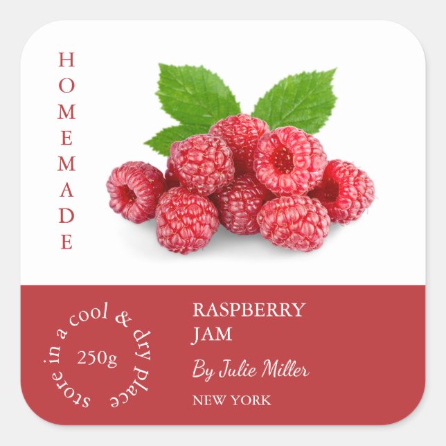 Raspberry Small Business Label (Front)
