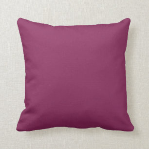 Raspberry Solid Colour Background Throw Pillow