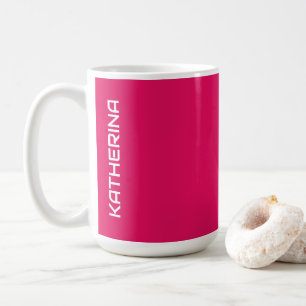 Raspberry Solid Colour Classic Personalized Coffee Mug