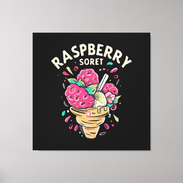 Raspberry Sorbet Canvas Print (Front)