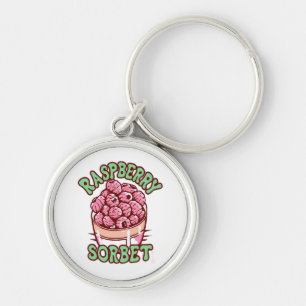 Raspberry Sorbet Keychain