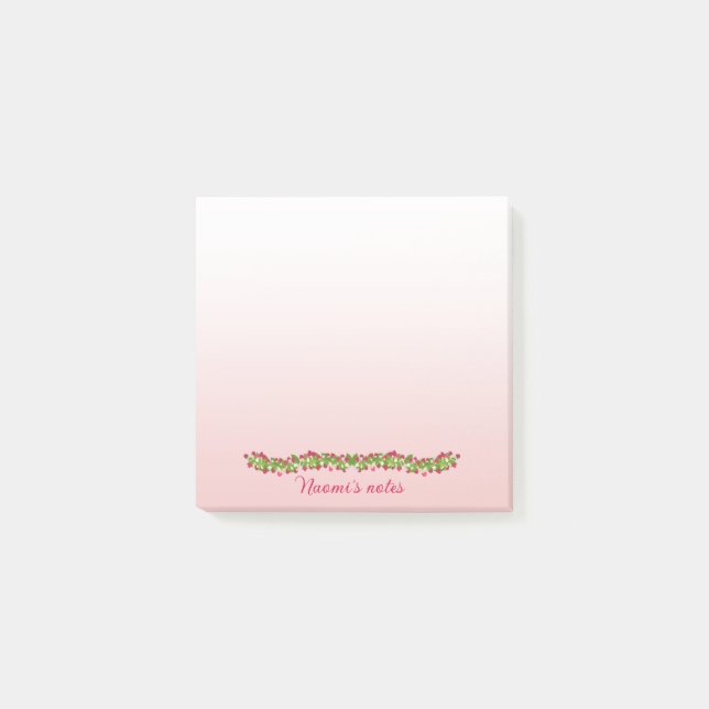 Raspberry Square Post Post-it Notes (Front)