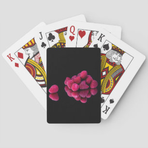 Raspberry Still Life Playing Cards