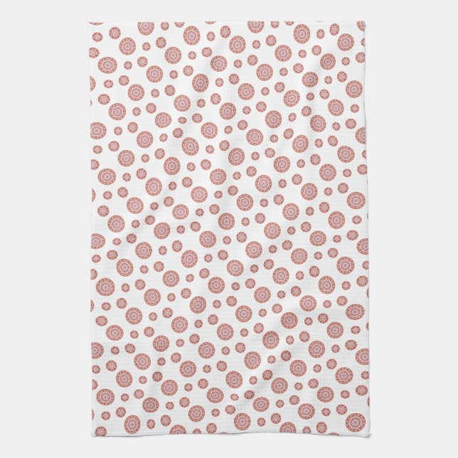 Raspberry Swirl Kitchen Towel (Vertical)