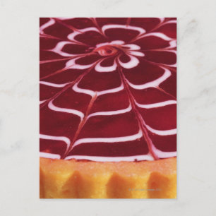 Raspberry tart postcard