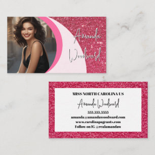Raspberry Twist Photo Business Card
