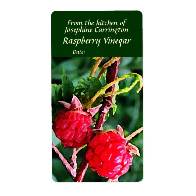 Raspberry Vinegar Labels (Front)