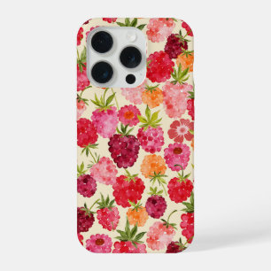 Raspberry Watercolor Coquette iPhone 15 Pro Case
