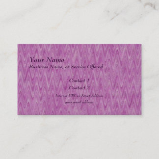 Raspberry Zigzag - Pink Abstract Pattern Business Card