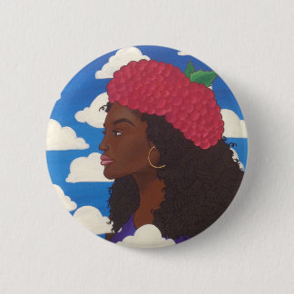 Raspbutton Beret 2 Inch Round Button