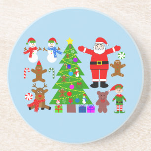 Rassemblement de Noël #3 Dessous de verre