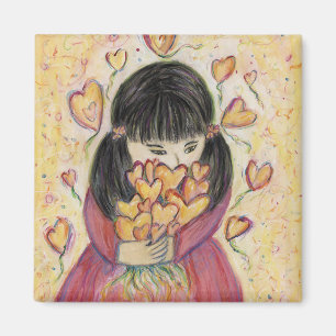 Rassembler les coeurs d'amour Magnet frigo inspira