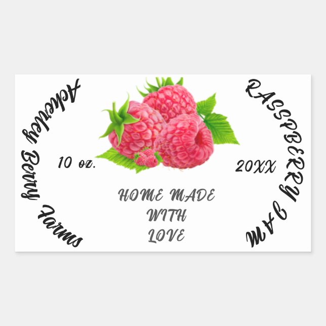 Rasspberry Jam Preserves Personalized Classic  Cla Sticker (Front)