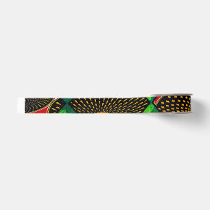 Rasta African Print Grosgrain Ribbon