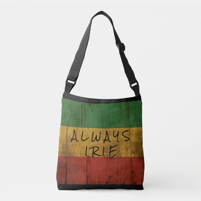 Rasta Always Irie  Crossbody Bag (Front)