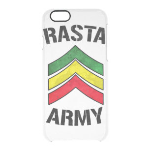 Rasta army clear iPhone 6/6S case