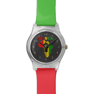 Rasta Black Power Fist in Africa Watch