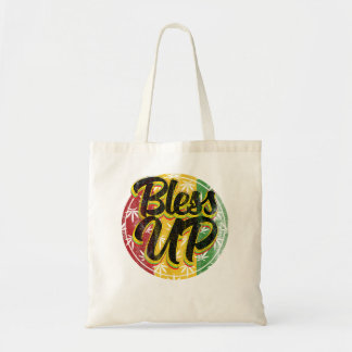 Rasta Bless Up Rastafarian Reggae Jamaica Tote Bag