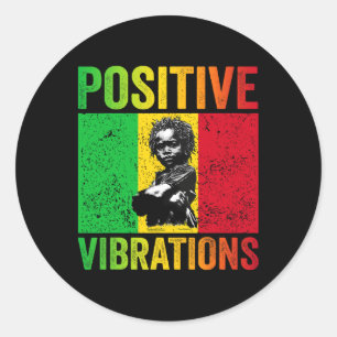 Rasta By Positive  Classic Round Sticker