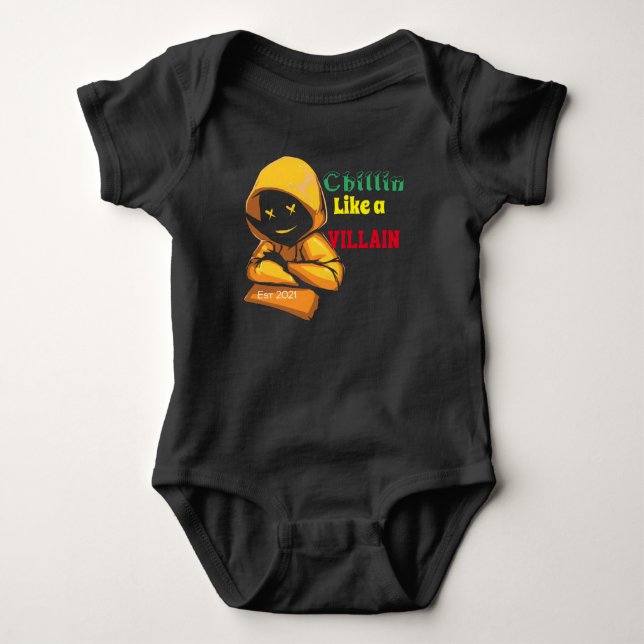 Rasta chillin 1zy baby bodysuit (Front)
