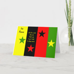 Rasta Christmas Holiday Card