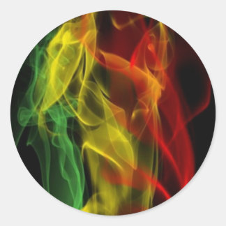 rasta classic round sticker